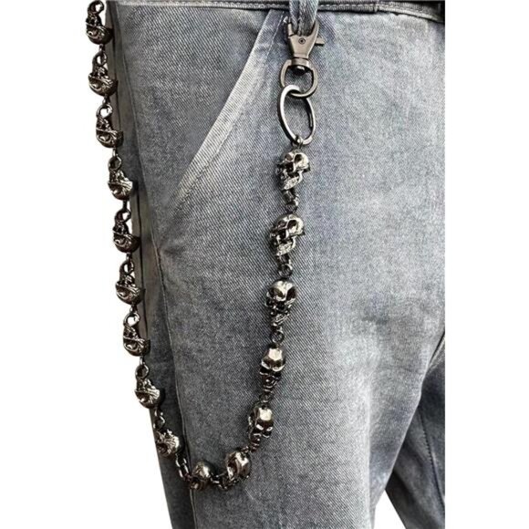 Unisex Wallet Chains Punk Trousers Pants Chain